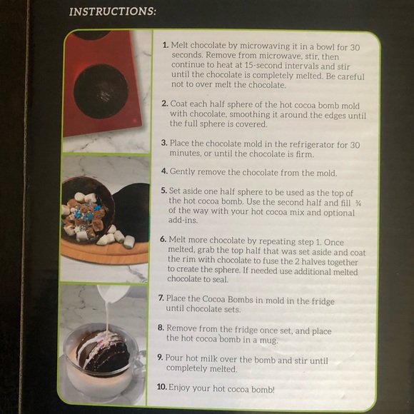 Gourmet Club Hot Cocoa Bomb Silicone Mold - Picture 3 of 5